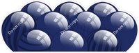 Flat - Navy Blue Balloon Panels
