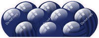 Flat - Navy Blue Balloon Panels
