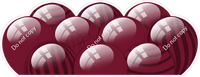 Flat - Burgundy Balloon Panels