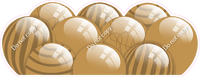 Flat - Gold Balloon Panels
