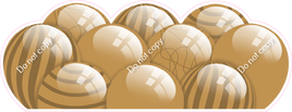 Flat - Gold Balloon Panels