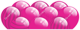Flat - Hot Pink Balloon Panels