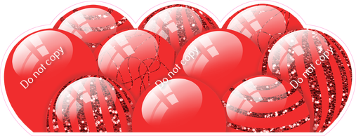 Sparkle - Red Balloon Panels| Sign Swag USA