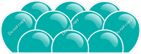 Flat - Teal Balloon Panels