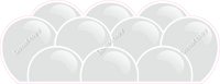 Flat - Light Silver Balloon Panels