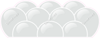 Flat - Light Silver Balloon Panels