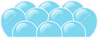 Flat - Baby Blue Balloon Panels