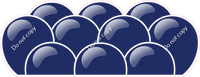 Flat - Navy Blue Balloon Panels
