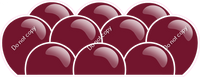 Flat - Burgundy Balloon Panels