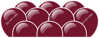 Flat - Burgundy Balloon Panels