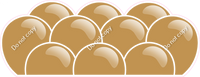 Flat - Gold Balloon Panels