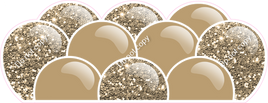Sparkle - Tan Balloon Panels
