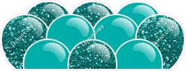 Sparkle - Teal Balloon Panels