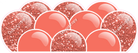 Sparkle - Coral Balloon Panels