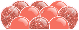 Sparkle - Coral Balloon Panels