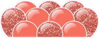 Sparkle - Coral Balloon Panels