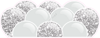 Sparkle - Light Silver Balloon Panels