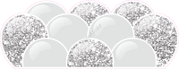 Sparkle - Light Silver Balloon Panels