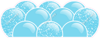 Sparkle - Baby Blue Balloon Panels
