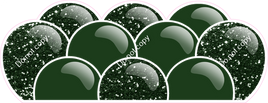 Sparkle - Hunter Green Balloon Panels