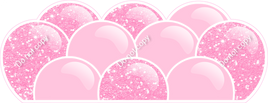 Sparkle - Baby Pink Balloon Panels