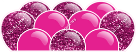 Sparkle - Hot Pink Balloon Panels