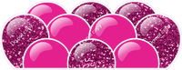 Sparkle - Hot Pink Balloon Panels