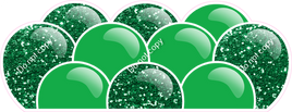Sparkle - Green Balloon Panels