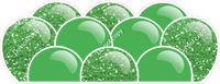 Sparkle - Lime Green Balloon Panels