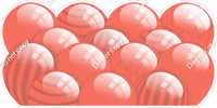 Flat - Coral Gold Balloon Panels