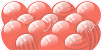 Flat - Coral Gold Balloon Panels