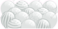 Flat - Light Silver Balloon Panels