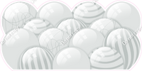 Flat - Light Silver Balloon Panels