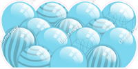 Flat - Baby Blue Balloon Panels