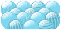 Flat - Baby Blue Balloon Panels