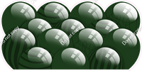 Flat - Hunter Green Balloon Panels