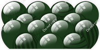 Flat - Hunter Green Balloon Panels