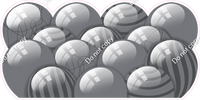 Flat - Silver Balloon Panels