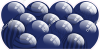 Flat - Navy Blue Balloon Panels