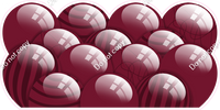 Flat - Burgundy Balloon Panels