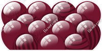Flat - Burgundy Balloon Panels