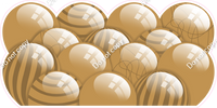 Flat - Gold Balloon Panels