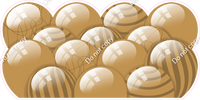 Flat - Gold Balloon Panels