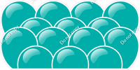 Flat - Teal Balloon Panels
