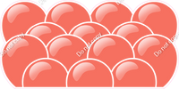 Flat - Coral Balloon Panels