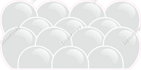 Flat - Light Silver Balloon Panels