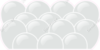 Flat - Light Silver Balloon Panels