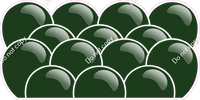 Flat - Hunter Green Balloon Panels