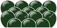 Flat - Hunter Green Balloon Panels