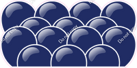 Flat - Navy Blue Balloon Panels